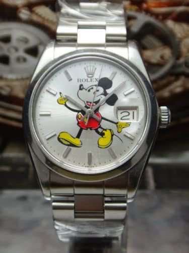 rolex con quadrante topolino oro|orologio rolex topolino.